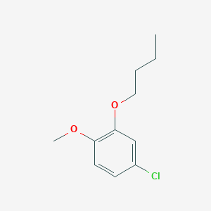 molecular formula C11H15ClO2 B8029748 2-Butoxy-4-chloro-1-methoxybenzene 