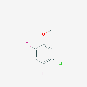 molecular formula C8H7ClF2O B8029780 1-Chloro-5-ethoxy-2,4-difluorobenzene 