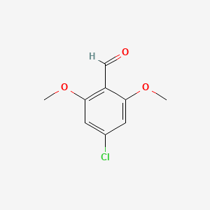 molecular formula C9H9ClO3 B8029786 4-Chloro-2,6-dimethoxybenzaldehyde 