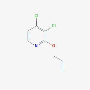 molecular formula C8H7Cl2NO B8029805 3,4-Dichloro-2-(prop-2-EN-1-yloxy)pyridine 