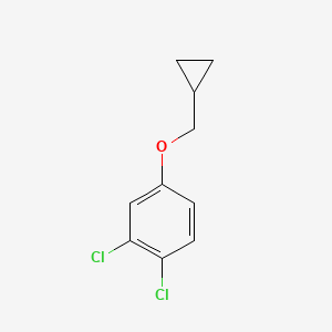 molecular formula C10H10Cl2O B8029817 1,2-Dichloro-4-(cyclopropylmethoxy)benzene 