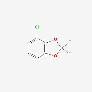 molecular formula C7H3ClF2O2 B8029822 4-Chloro-2,2-difluorobenzo[d][1,3]dioxole 