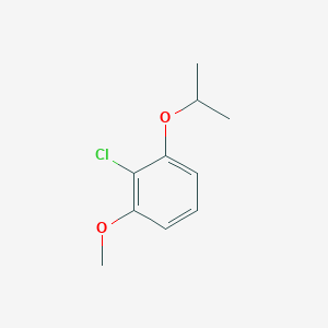 molecular formula C10H13ClO2 B8029828 2-Chloro-1-methoxy-3-(propan-2-yloxy)benzene 