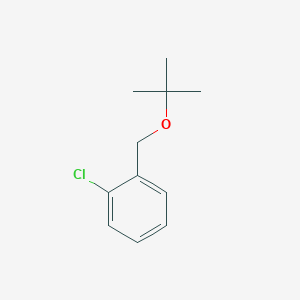molecular formula C11H15ClO B8029886 1-[(Tert-butoxy)methyl]-2-chlorobenzene 
