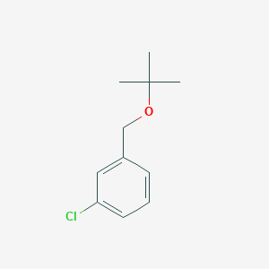 molecular formula C11H15ClO B8029893 1-[(Tert-butoxy)methyl]-3-chlorobenzene 