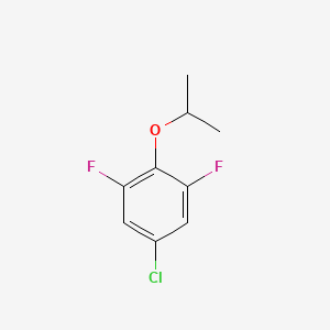 molecular formula C9H9ClF2O B8029913 5-Chloro-1,3-difluoro-2-(propan-2-yloxy)benzene CAS No. 1395038-96-6