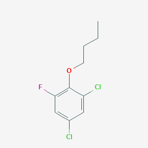 molecular formula C10H11Cl2FO B8029920 2-Butoxy-1,5-dichloro-3-fluorobenzene 