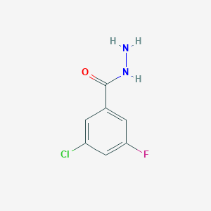 molecular formula C7H6ClFN2O B8029944 3-Chloro-5-fluorobenzohydrazide 