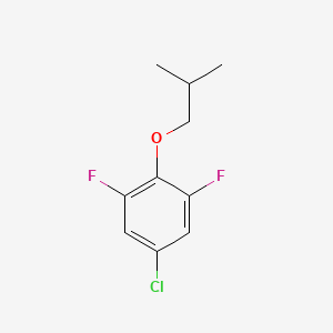 molecular formula C10H11ClF2O B8029980 5-Chloro-1,3-difluoro-2-(2-methylpropoxy)benzene 