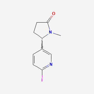 molecular formula C10H11IN2O B8030012 (S)-5-(6-iodopyridin-3-yl)-1-methylpyrrolidin-2-one 
