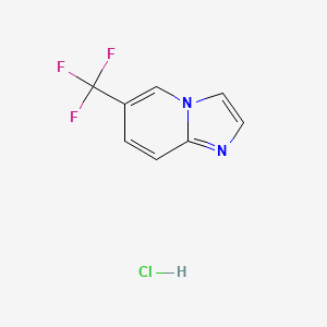 molecular formula C8H6ClF3N2 B8030063 6-Trifluoromethyl-imidazo[1,2-a]pyridine hydrochloride 