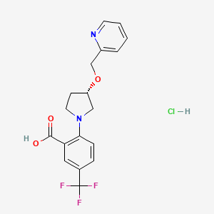 (S)-2-(3-(Pyridin-2-ylmethoxy)pyrrolidin-1-yl)-5-(trifluoromethyl)benzoic acid hydrochloride
