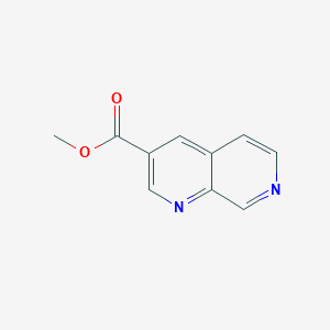 molecular formula C10H8N2O2 B8030116 Methyl 1,7-naphthyridine-3-carboxylate 