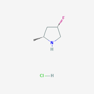 molecular formula C5H11ClFN B8030132 (2R,4S)-4-Fluoro-2-methylpyrrolidine hydrochloride 