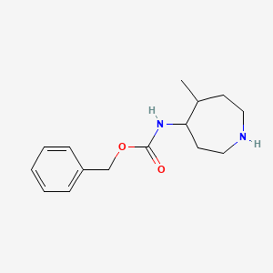 molecular formula C15H22N2O2 B8030134 Benzyl (5-methylazepan-4-yl)carbamate 
