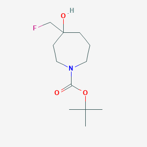 molecular formula C12H22FNO3 B8030148 tert-Butyl 4-(fluoromethyl)-4-hydroxyazepane-1-carboxylate 