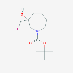 molecular formula C12H22FNO3 B8030163 tert-Butyl 3-(fluoromethyl)-3-hydroxyazepane-1-carboxylate 