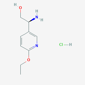 molecular formula C9H15ClN2O2 B8030193 (S)-2-Amino-2-(6-ethoxypyridin-3-yl)ethanol hydrochloride CAS No. 1951424-97-7