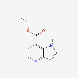 molecular formula C10H10N2O2 B8030210 Ethyl 1H-pyrrolo[3,2-b]pyridine-7-carboxylate 