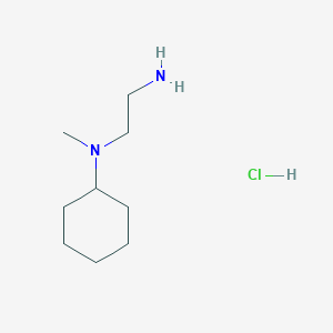 molecular formula C9H21ClN2 B8030218 N-(2-aminoethyl)-N-methylcyclohexanamine hydrochloride 