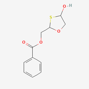 molecular formula C11H12O4S B8030243 (4-Hydroxy-1,3-oxathiolan-2-yl)methyl benzoate CAS No. 1951440-03-1