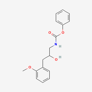 molecular formula C17H19NO4 B8030256 Phenyl (2-hydroxy-3-(2-methoxyphenyl)propyl)carbamate 