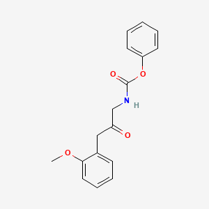 molecular formula C17H17NO4 B8030257 Phenyl (3-(2-methoxyphenyl)-2-oxopropyl)carbamate 