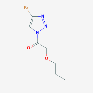 molecular formula C7H10BrN3O2 B8030265 1-(4-Bromo-1H-1,2,3-triazol-1-yl)-2-propoxyethanone CAS No. 1951444-71-5