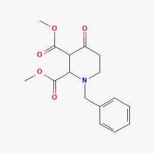 molecular formula C16H19NO5 B8030277 Dimethyl 1-benzyl-4-oxopiperidine-2,3-dicarboxylate CAS No. 1951438-82-6