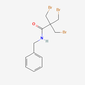 molecular formula C12H14Br3NO B8030296 2,2-Bis(bromomethyl)-3-bromo-N-benzylpropanamide 