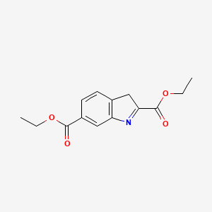 molecular formula C14H15NO4 B8030305 Diethyl 3H-indole-2,6-dicarboxylate 