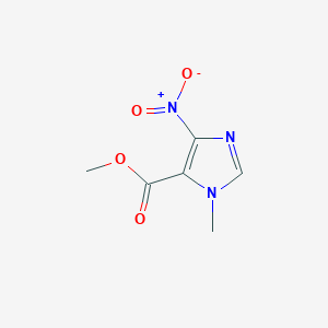 molecular formula C6H7N3O4 B8030306 Methyl 1-methyl-4-nitro-1H-imidazole-5-carboxylate CAS No. 89946-67-8