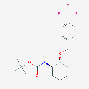 tert-Butyl ((1R,2R)-2-((4-(trifluoromethyl)benzyl)oxy)cyclohexyl)carbamate