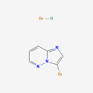 molecular formula C6H5Br2N3 B8030354 3-Bromoimidazo[1,2-b]pyridazine hydrobromide 