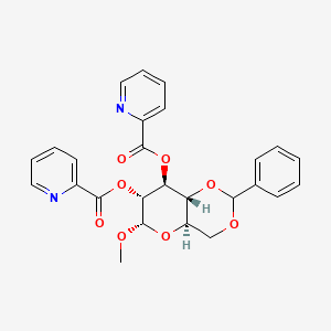 (4AR,6S,7R,8S,8aR)-6-methoxy-2-phenylhexahydropyrano[3,2-d][1,3]dioxine-7,8-diyl dipicolinate