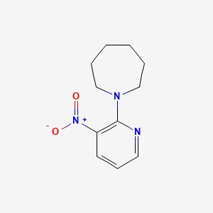 molecular formula C11H15N3O2 B8030459 1-(3-Nitropyridin-2-yl)azepane 