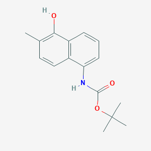 molecular formula C16H19NO3 B8030470 tert-Butyl (5-hydroxy-6-methylnaphthalen-1-yl)carbamate 