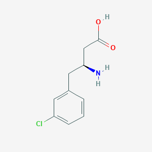 molecular formula C10H12ClNO2 B8030485 (S)-3-Amino-4-(3-chlorophenyl)butanoic acid 