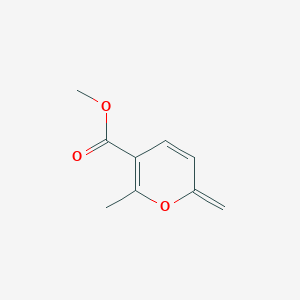 molecular formula C9H10O3 B8030502 Methyl6-methyl-2-methylene-2H-pyran-5-carboxylate 