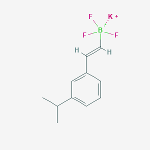molecular formula C11H13BF3K B8030515 Potassium (E)-trifluoro(3-isopropylstyryl)borate 