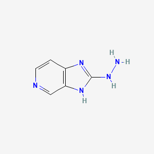 molecular formula C6H7N5 B8030531 1-(3H-imidazo[4,5-c]pyridin-2-yl)hydrazine 