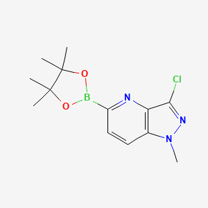 3-Chloro-1-methyl-5-(4,4,5,5-tetramethyl-1,3,2-dioxaborolan-2-yl)-1H-pyrazolo[4,3-b]pyridine