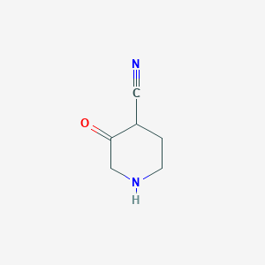 molecular formula C6H8N2O B8030556 3-Oxopiperidine-4-carbonitrile 