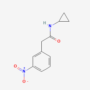 molecular formula C11H12N2O3 B8030592 N-cyclopropyl-2-(3-nitrophenyl)acetamide 