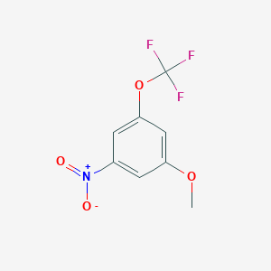 molecular formula C8H6F3NO4 B8030623 3-Nitro-5-(trifluoromethoxy)anisole 