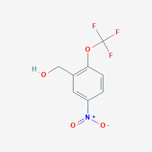 molecular formula C8H6F3NO4 B8030631 [5-Nitro-2-(trifluoromethoxy)phenyl]methanol CAS No. 874821-51-9