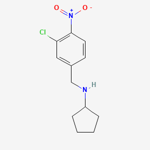 N-[(3-Chloro-4-nitrophenyl)methyl]cyclopentanamine