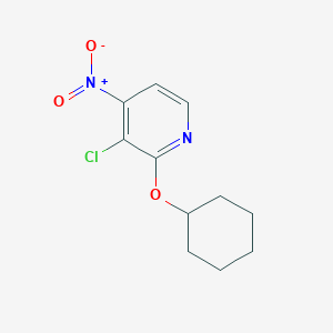 3-Chloro-2-(cyclohexyloxy)-4-nitropyridine