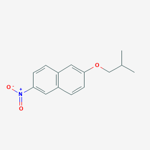 molecular formula C14H15NO3 B8030684 2-(2-Methylpropoxy)-6-nitronaphthalene 