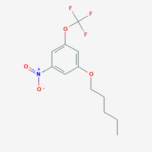 molecular formula C12H14F3NO4 B8030691 1-Nitro-3-(pentyloxy)-5-(trifluoromethoxy)benzene 